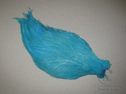 Скальп петуха Chinese Streamer Rooster Neck # 2 Silver Doс. Blue Wapsi