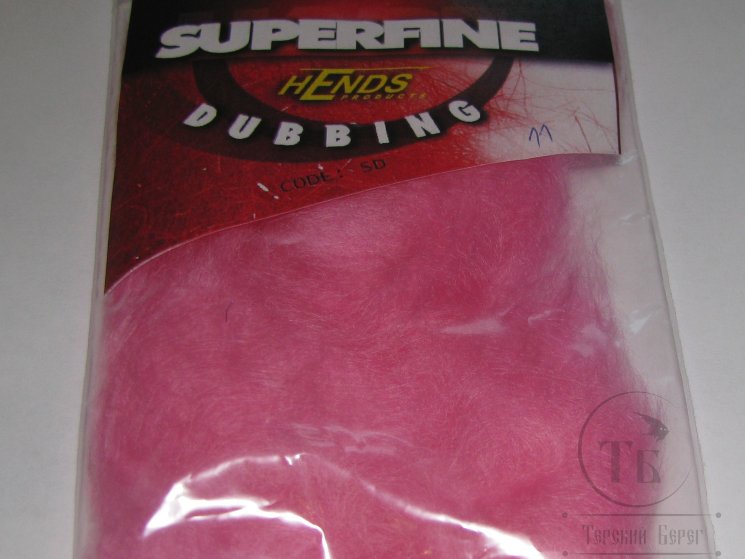 Даббинг Superfine dry fly dub Pink Gray 09 Hends