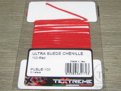Chenille Ultra Suede 1,5 mm. Red Textreme ( 3 m )