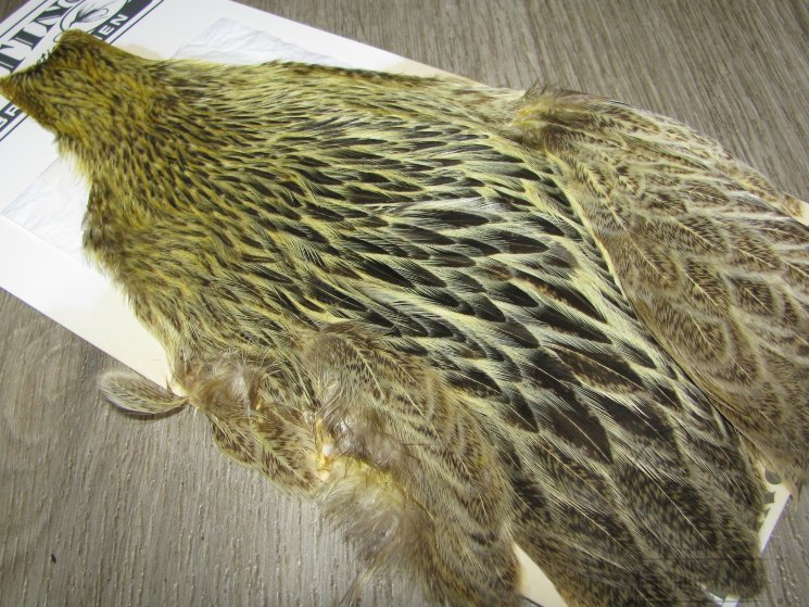 Скальп курицы Brahma Hen Cape Badger Pale Yellow Whiting