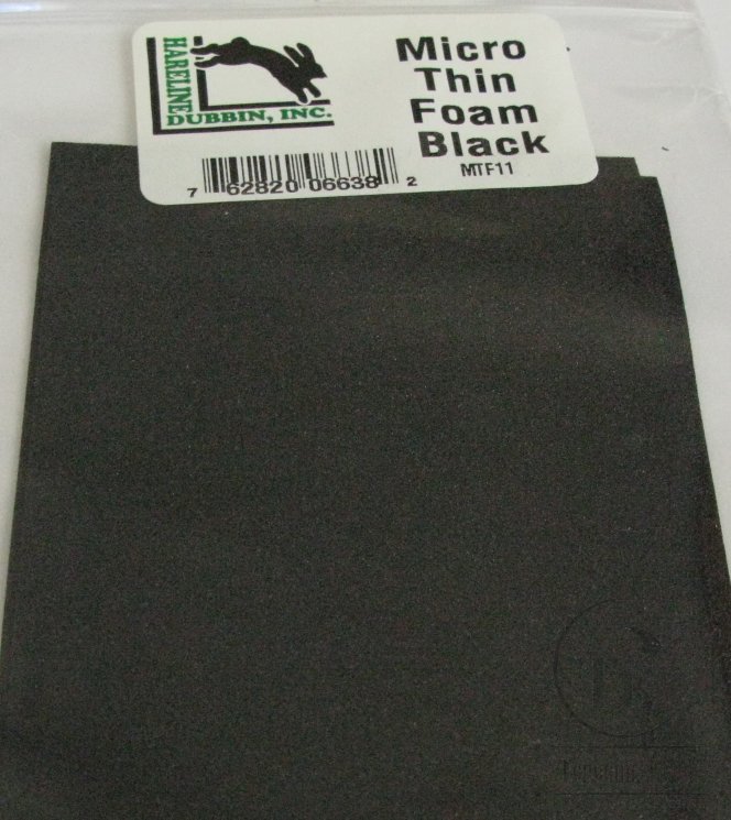Пенка Micro Thin Fly Foam Black Hareline