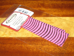 Силиконовые ножки Barred Round Rubber MD. Pink / Black Wapsi
