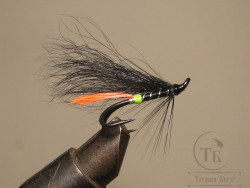 Муха лососевая на двойнике "Летняя Кольская" ( 25 ) Kola Green Butt Partridge P № 8