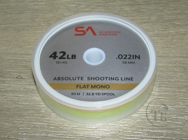 Раннинг Absolute Shooting Line 42 Lb Flat Mono 30 m. Yellow Scientific Anglers 