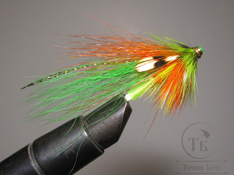 Муха лососёвая Turbo July 3/4 inch ( 15 ) Greenhighlander пластик 3/4