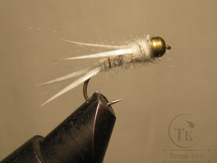 Муха нимфа Biot ( 35 A ) Prince CH Nymph White / Cream крючок № 14