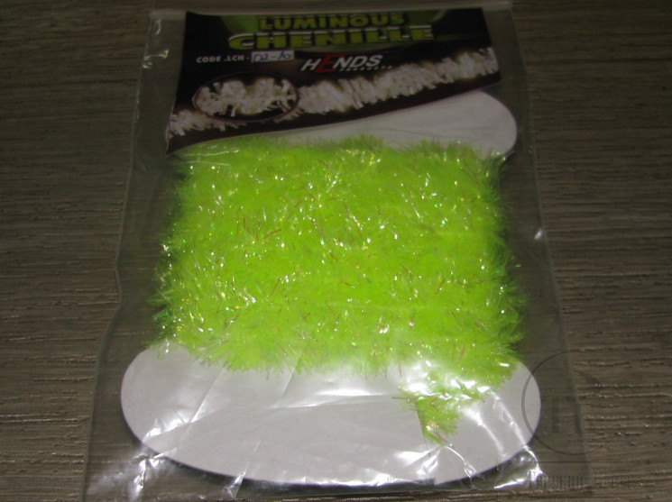 Светонакопительная синель Luminous Chenille 10 mm. 1 m Fl. Yellow Hends LCH 02-10
