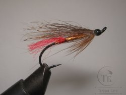 Муха лососевая на одинарном крючке ( 74 ) "Brown Bear" (Copper)  Mustad Salmon № 8