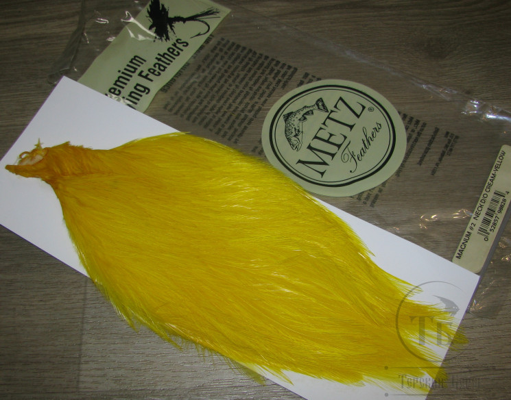 Скальп петуха MAGNUM #2 Cape Cream Yellow METZ