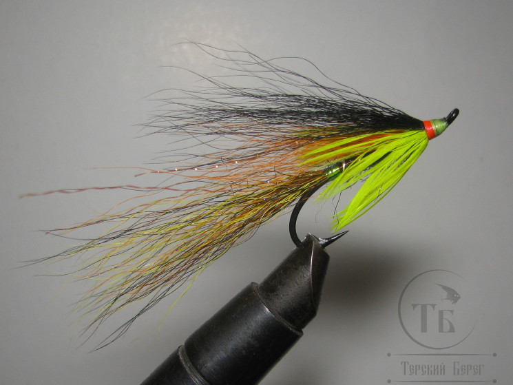 Муха лососевая на одинарном крючке ( 9 ) "WG Shot Gunn" Kumho Salmon Black № 2