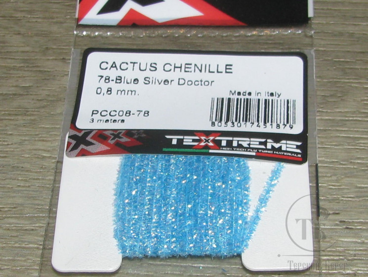 Кактусовая синель Cactus Chenille PCC 0,8 Silver Doctor Blue Textreme
