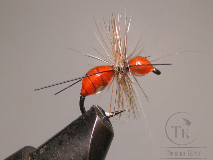 Муха муравей Ant Scud ( 11 ) Orange Epoxy Kumho Scud № 14