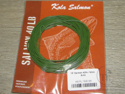 Полилидер 15 ft (4.5 m 5.5 g) Polyleader Salmon 40 lb Slow Sink Dk. Green Kola Salmon