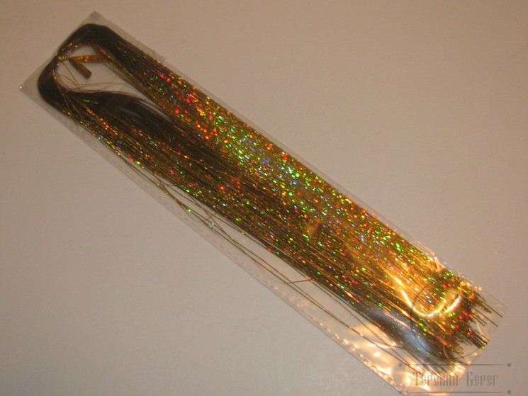 Плоский люрекс Holographic Fiber Holo Gold MNFT