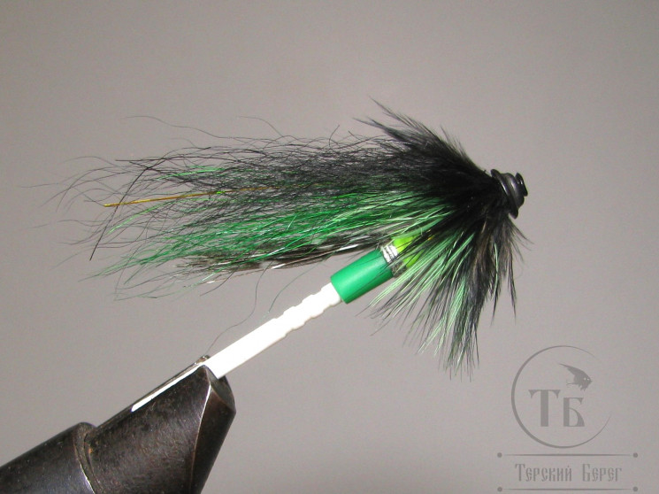 Муха лососёвая Turbo July 3/4 inch ( 17 ) Kola Green пластик 3/4