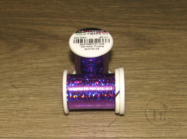 Плоский голографический люрекс 20 m. 300 den. Holo Fibers Md Holo Purple Textreme