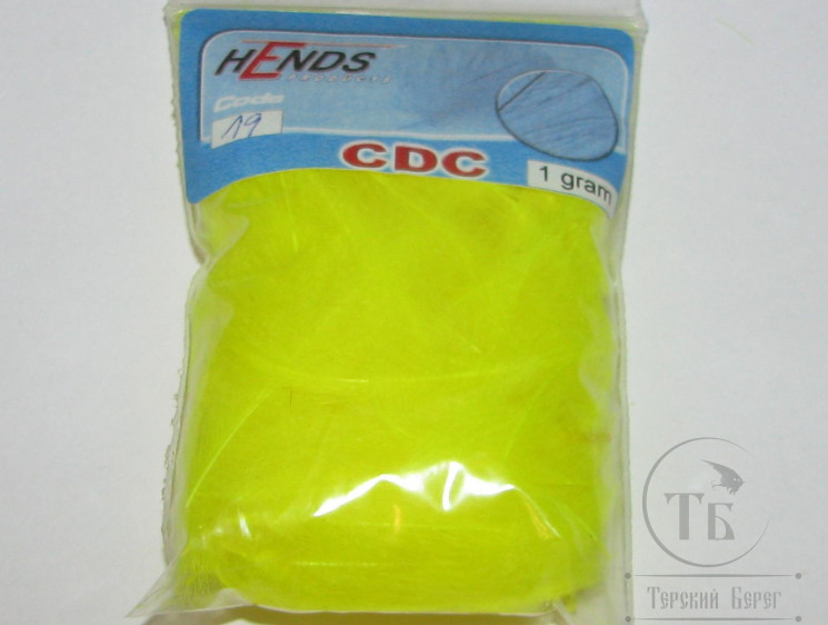Перья CDC 1 gr. Hends # 19 Fl Yellow