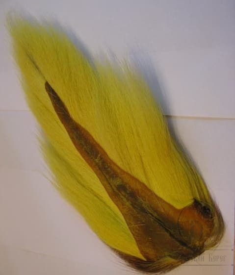 Хвост оленя средний жёлтый / Bucktail Medium Yellow