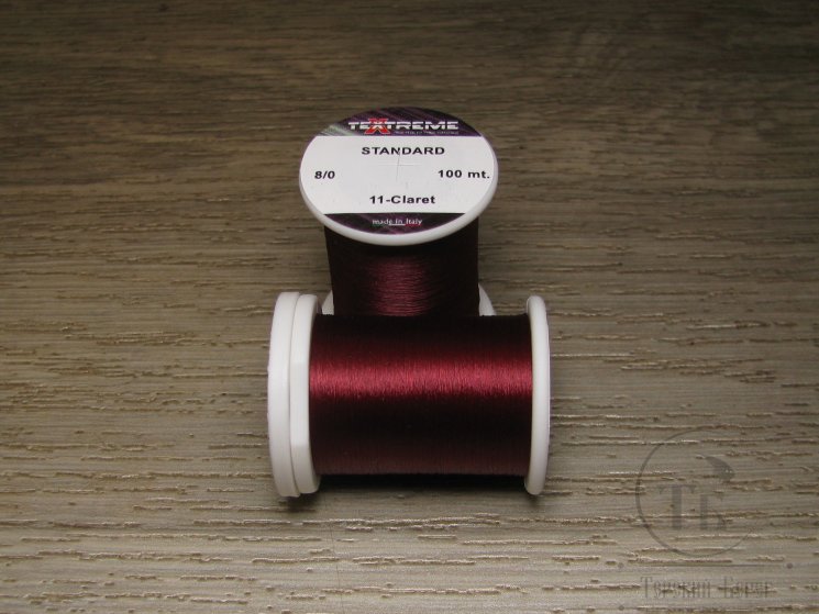 Монтажная нить Standard 8/0  100 m Claret Textreme