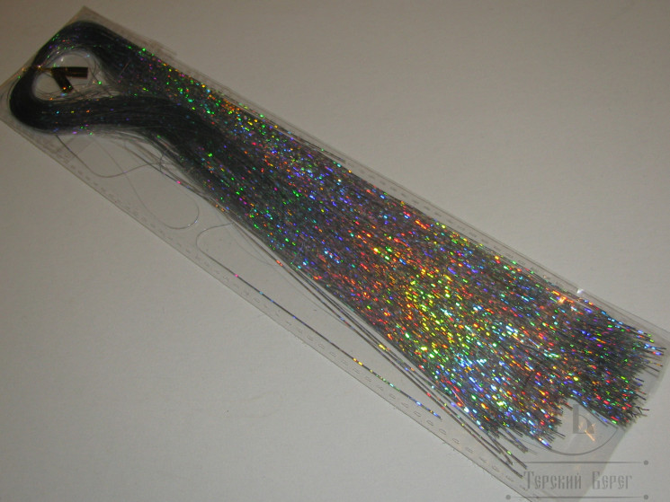 Плоский люрекс Holographic Fiber Holo Silver MNFT