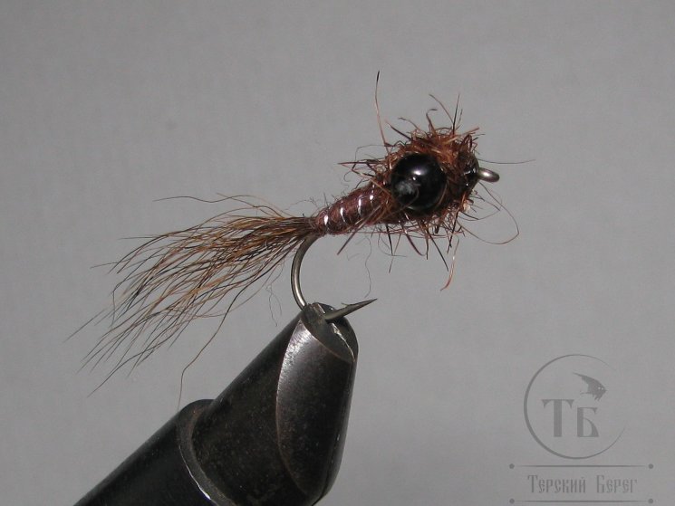 Муха нимфа Lt ( 23 ) Bear Brown nymph № 10