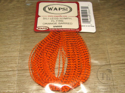 Силиконовые ножки Sili Legs Nymph Fl. Fire Orange Barred Wapsi