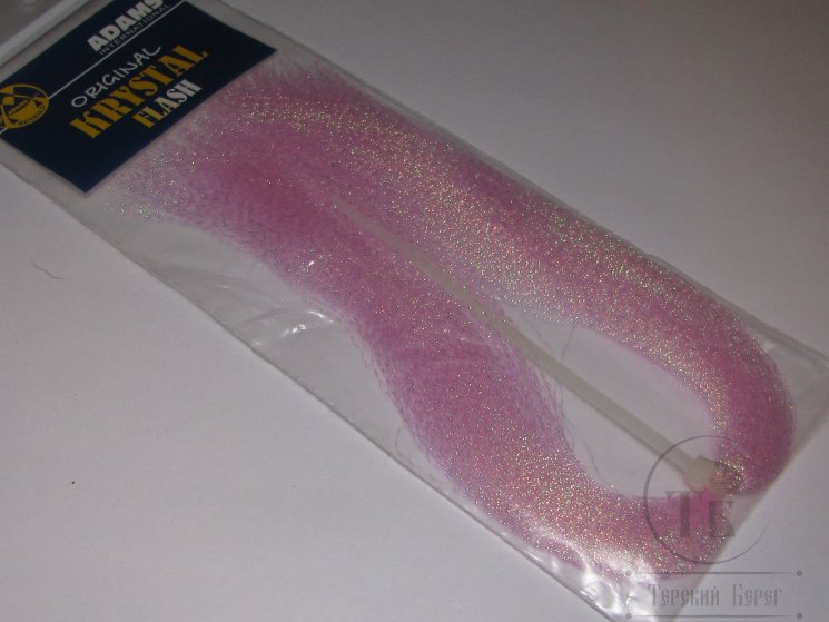 Крученый люрекс  Krustal Flash  Pink  Hedron Adams