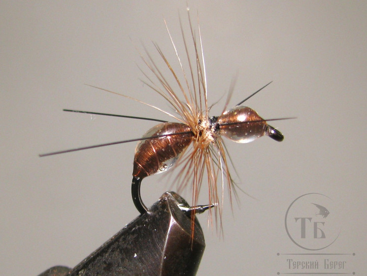 Муха муравей Ant Scud ( 19 ) Brown Epoxy Kumho Scud № 14