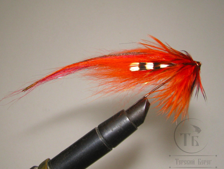 Лососёвая муха Turbo Nobody ( 3 ) Varzuga Hot Pink Variant T 6 mm. 9 sm