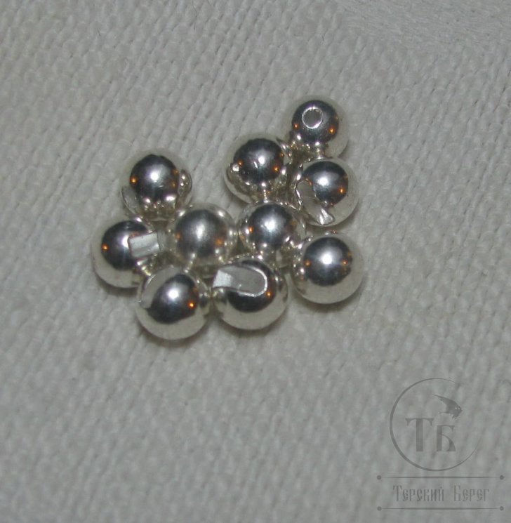 вольфрамовый шарик  с прорезью D 4,6  nickel  (10 шт)