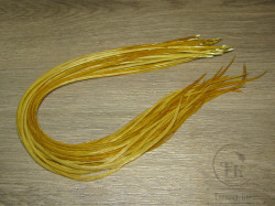Перо Dry Fly (для сухих мух) 10 шт золотисто оливковый, крючки № 12-14