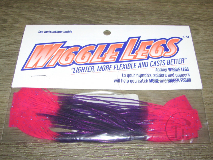 Силиконовые ножки Wiggle Legs Dk. Purple / Hot Pink Hedron