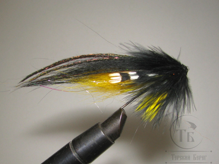 Лососёвая муха Turbo Nobody ( 6 ) Golden Killer T 6 mm. 8 sm