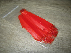 Перо подкрылочное гусиное Fire Orange ( распродажа П- 39 )