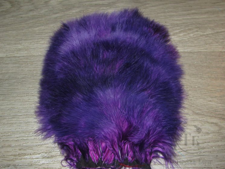 Перо петуха пушистое мягкое, фактуры "марабу" Chiсkabou Whiting Purple