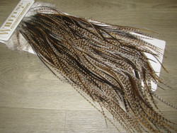 Седло Whiting Heritage Grizzly Variant All Colours Miхed Combo ( GrDun смесь гризли дан перьев )