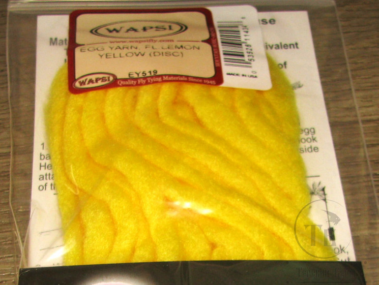 Пряжа для имитации икры Fire Egg Yarn Fl. Lemon Yellow ( DISC ) Wapsi