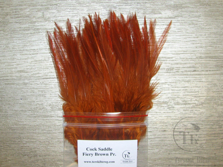 Перья седла петуха Cock Saddle Pr. Fiery Brown
