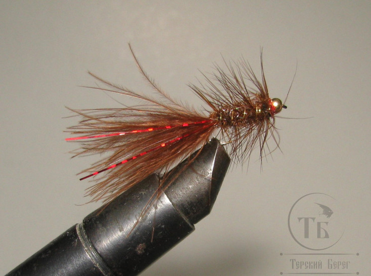 Муха Woolly Bugger Brown / Коричневый № 14