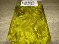Перо курицы и петуха отдельное Soft Hackle Golden Yellow Olive Hareline