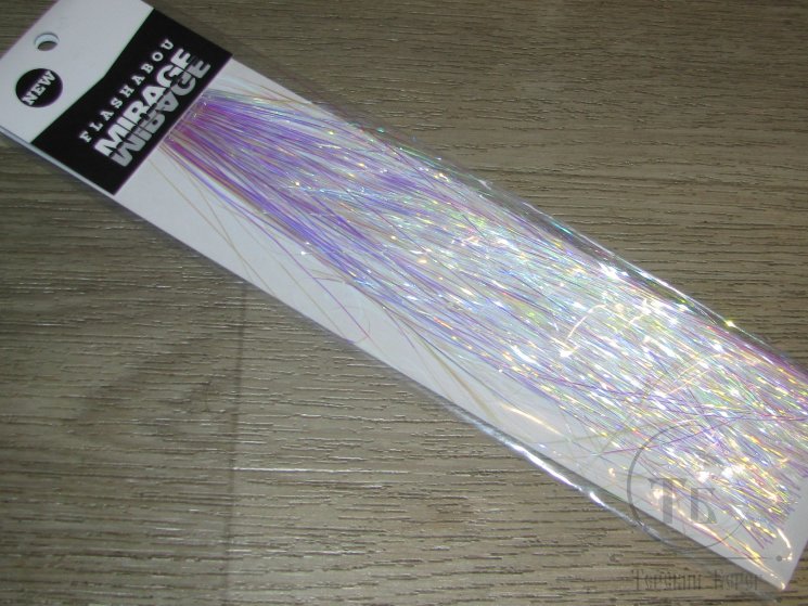 Плоский люрекс Flashabou Mirage Ice Blue 3304 Hedron