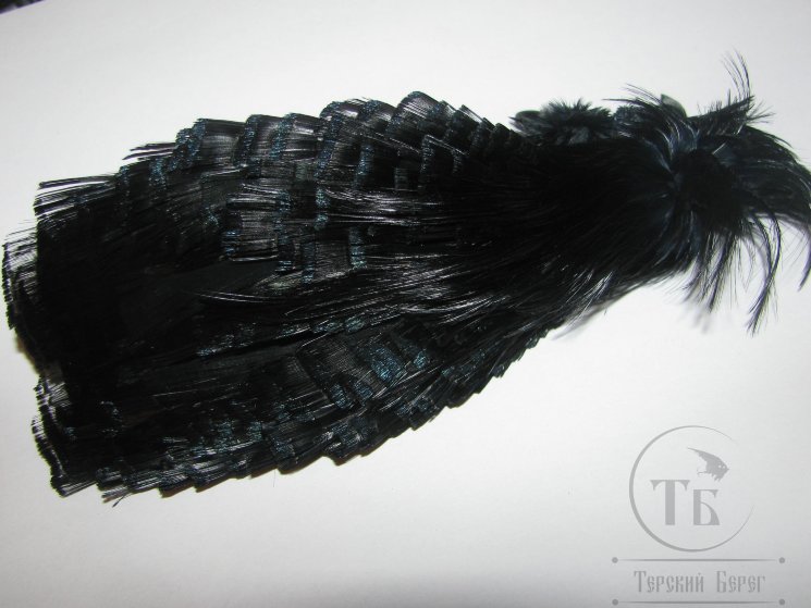 Золотой фазан комплект (шея, голова) Golden Pheasant Complete Head Black