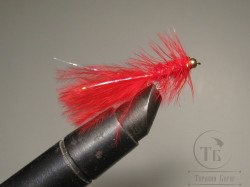 Муха Woolly Bugger Red / Красный № 14