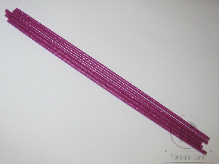 Пластиковая трубка диаметр 3,0 mm 5 шт 200 mm Purple Glitter Future Fly 