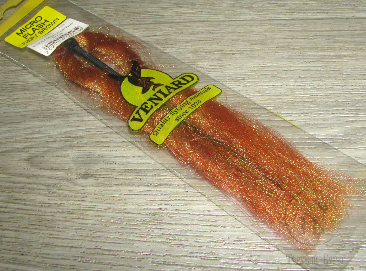 Крученый люрекс Micro Flash Fiery Brown Veniard