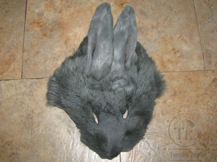 Маска зайца Hare Mask Grey Olive / Серо оливковый