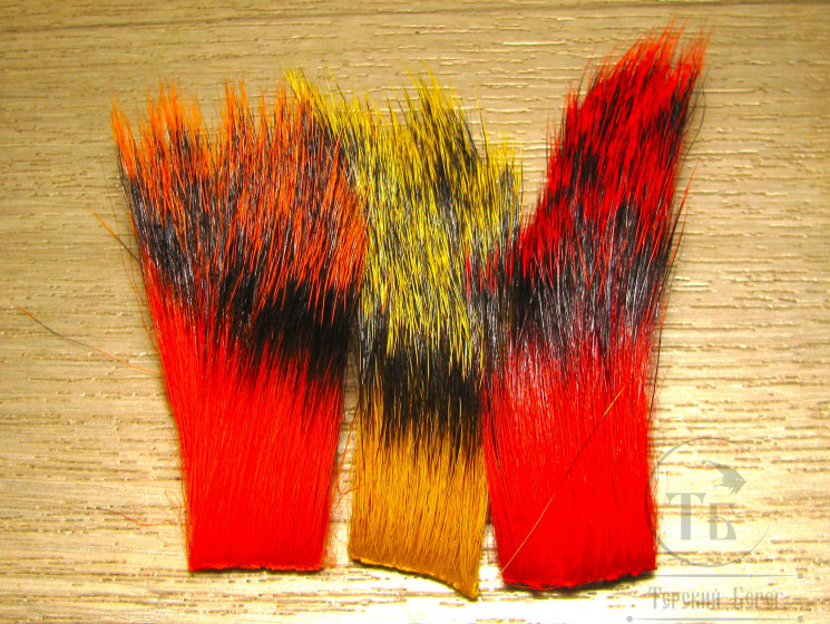 Мех барсука микс 3 цветов / Badger Fur Mix
