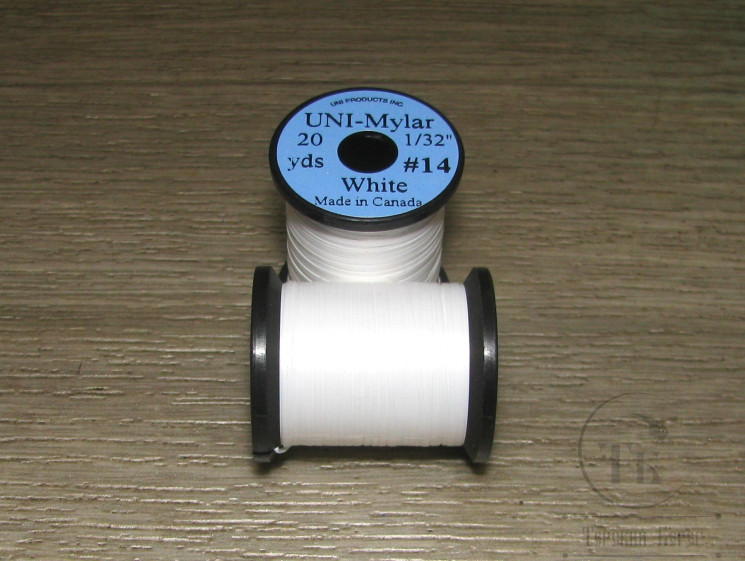 Плоский люрекс UNI Mylar 20 yds 1/32 # 14 White
