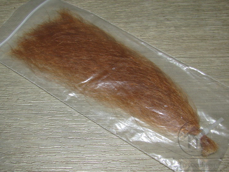 Мех яка Saltwater Yak Hair Brown 13 см.
