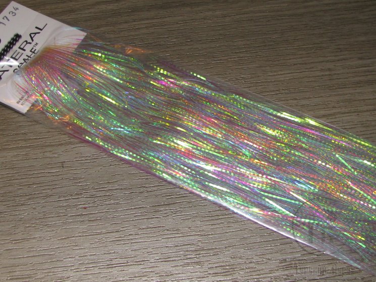 Плоский тисненый люрекс Lateral Scale 1/32 Opal 1734 Hedron
